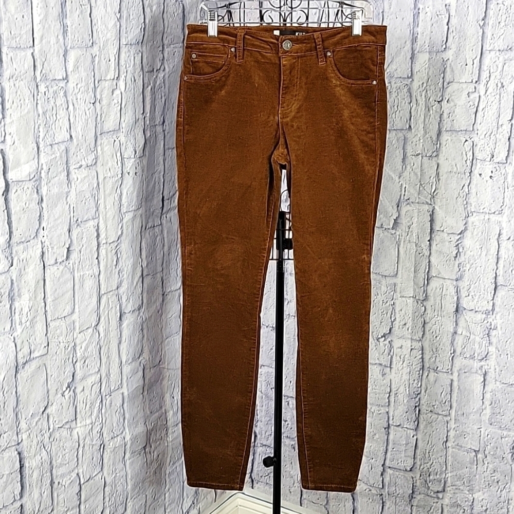 KUT FROM THE KLOTH Fab AB Skinny Diana Brown Corduroy Jeans Size 8